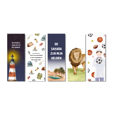 Boekenleggers Moslimjongen